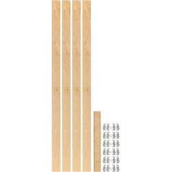 30% OFF 2-3/8" Width x 57-7/16" Length Adjustable Wood Pilaster Rollout System with Undermount Slide Brackets, Maple