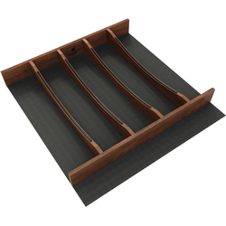 Craftsman 19-1/4" Width x 19-1/2" Depth x 2-11/32" Height Utensil Insert Divider, Trimmable to 11-1/4" Width x 18" D, Clear Coat Walnut/Black Accents