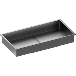 Edge 3242-16 Series Deep Drawer, 27-27/32" to 38-21/32" Width x 12-1/8" Depth x 4-29/32" Height, Includes Frame, Slides, and Mounting Hardware, Warm Gray Aluminum