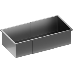 Edge 3242-20 Series Deep Drawer, 27-27/32" to 38-21/32" Width x 15-9/32" Depth x 9-21/32" Height, Includes Frame, Slides, and Mounting Hardware, Warm Gray Aluminum