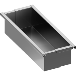 Edge 3242-20 Series Deep Drawer, 4-17/32" to 6-29/32" Width x 12-1/8" Depth x 4-1/16" Height, Includes Frame, Slides, and Mounting Hardware, Warm Gray Aluminum