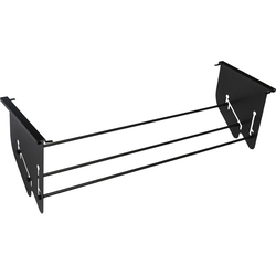 Edge 3242-16 Series Shoe Organizer, 16-1/32" to 38-21/32" Width x 12-1/8" Depth x 11-13/32" Height, Includes Frame, Slides, and Mounting Hardware, Warm Gray Aluminum