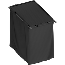 Edge 3242-20 Series Hamper Insert, 9-27/32" Width x 15-9/32" Depth x 15-29/32" Height, Warm Gray Aluminum