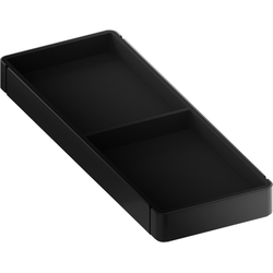 Edge 3242-20 2-Space Storage Tray Insert, 6-3/8" Width x 16-7/32" Depth x 1-5/8" Height, Edge 20" Depth, Frame Required, Warm Gray