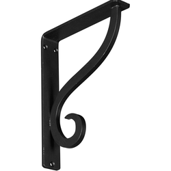 Ashford 1.5"W x 7.5"D x 10"H Countertop Bracket, Iron/Steel Powder Coated Black