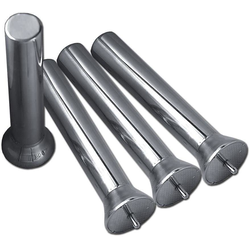 DPS Wood System 4 Pc. Wood Peg Set for 8" or Deeper Drawers, Chrome
