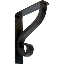 Ashford 2"W x 7.5"D x 10"H Countertop Bracket, Iron/Steel Powder Coated Black
