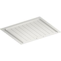 SBDTF Flexible Thermoplastic Trim-to-Fit Drip Tray for Sink Bases, 25-1/2" to 28-1/2" Width x 21-1/2 to 23-1/4" Depth x 3/4" Height, White