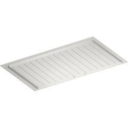 SBDTF Flexible Thermoplastic Trim-to-Fit Drip Tray for Sink Bases, 37-1/2" to 40-1/2" Width x 21-1/2 to 23-1/4" Depth x 3/4" Height, White