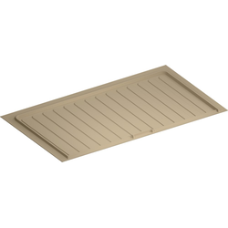 SBDTF Flexible Thermoplastic Trim-to-Fit Drip Tray for Sink Bases, 37-1/2" to 40-1/2" Width x 21-1/2 to 23-1/4" Depth x 3/4" HeightAlmond