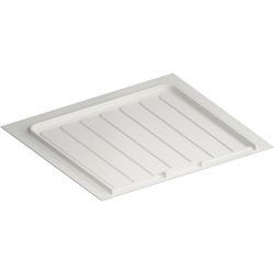 SBVDT Polystyrene Trimmable Drip Tray for Vanity Sink Base, 19-1/2" to 22-1/2" width x 18-1/2" to 20-1/4" Depth x 3/4" Height, White