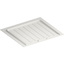 19% OFF SBVDTF Flexible Thermoplastic Trim-to-Fit Drip Tray for Vanity Sink Bases, 19-1/2" to 22-1/2" Width x 18-1/2 to 20-1/4" Depth x 3/4" Height, White
