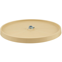 RVS Single 18" Diameter Replacement Full Circle Lazy Susan Shelf, Almond Polymer