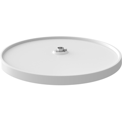 RVS Single 20" Diameter Replacement Full Circle Lazy Susan Shelf, White Polymer