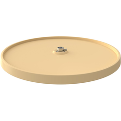 RVS Single 20" Diameter Replacement Full Circle Lazy Susan Shelf, Almond Polymer