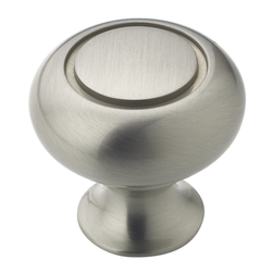 Allison Value Hardware 1-1/4 Inch Diameter Satin Nickel Cabinet Knob