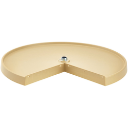 6901 28" Diameter Pie Cut Single Lazy Susan Shelf Only-Bearing Sold Separately, Almond Polymer