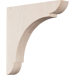 Olympic 1.75"W x 10"D x 10"H Countertop Bracket, Rubberwood