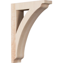 Thorton 1.75"W x 6.5"D x 9"H Countertop Bracket, Alder