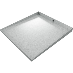 30" Length x 35" Width Front Load Washer ProPan with Convertible Drip/Drain Plug, Galvanized Steel