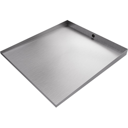 30" Length x 35" Width Front Load Washer ProPan with Convertible Drip/Drain Plug, Stainless Steel