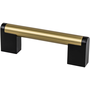 Modern Brushed Gold and Matte Black