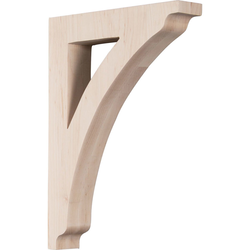 Thorton 1.75"W x 8.5"D x 12"H Countertop Bracket, Red Oak