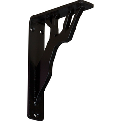 Damon 1.5"W x 5.5"D x 8"H Countertop Bracket, Iron/Steel Powder Coated Black