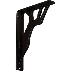 Damon 1.5"W x 7.5"D x 10"H Countertop Bracket, Iron/Steel Powder Coated Black