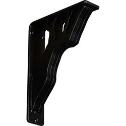 Damon 2"W x 7.5"D x 10"H Countertop Bracket, Iron/Steel Powder Coated Black