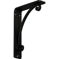 Legacy 1.5"W x 5.5"D x 8"H Countertop Bracket, Iron/Steel Powder Coated Black