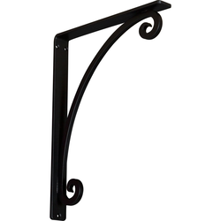 Legacy 1.5"W x 12"D x 15"H Countertop Bracket, Iron/Steel Powder Coated Black