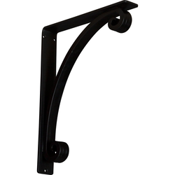 Legacy 2"W x 12"D x 15"H Countertop Bracket, Iron/Steel Powder Coated Black