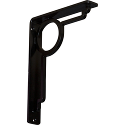 Maria 1.5"W x 7.5"D x 10"H Countertop Bracket, Iron/Steel Powder Coated Black