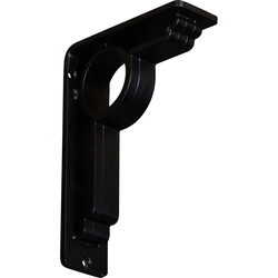 Maria 2"W x 5.5"D x 8"H Countertop Bracket, Iron/Steel Powder Coated Black