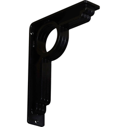 Maria 2"W x 7.5"D x 10"H Countertop Bracket, Iron/Steel Powder Coated Black