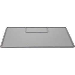 Hardware Resources 34-9/16 x 22-5/16" Silicone Undersink Mat for 36" Base Cabinets, Gray