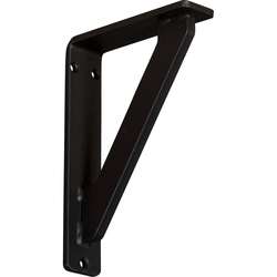 Traditional 1.5"W x 5.5"D x 8"H Countertop Bracket, Iron/Steel Powder Coated Black