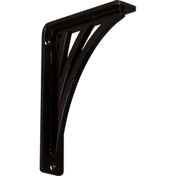 Nevio 1.5"W x 5.5"D x 8"H Countertop Bracket, Iron/Steel Powder Coated Black