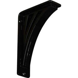Nevio 2"W x 5.5"D x 8"H Countertop Bracket, Iron/Steel Powder Coated Black