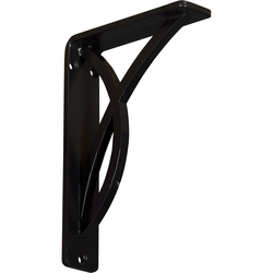 Miller 1.5"W x 5.5"D x 8"H Countertop Bracket, Iron/Steel Powder Coated Black