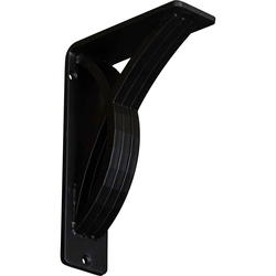 Miller 2"W x 5.5"D x 8"H Countertop Bracket, Iron/Steel Powder Coated Black