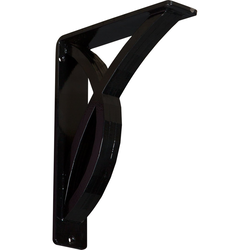 Miller 2"W x 7.5"D x 10"H Countertop Bracket, Iron/Steel Powder Coated Black