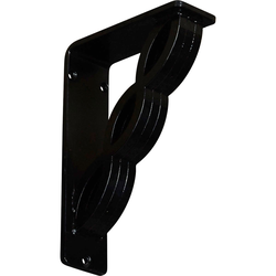 Loera 2"W x 5.5"D x 8"H Countertop Bracket, Iron/Steel Powder Coated Black