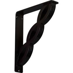 Loera 2"W x 10"D x 12"H Countertop Bracket, Iron/Steel Powder Coated Black