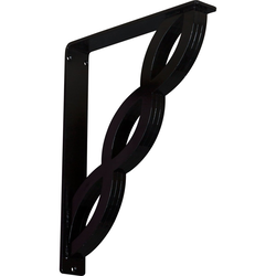 Loera 2"W x 12"D x 15"H Countertop Bracket, Iron/Steel Powder Coated Black