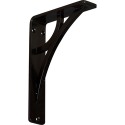 Galveston 1.5"W x 5.5"D x 8"H Countertop Bracket, Iron/Steel Powder Coated Black