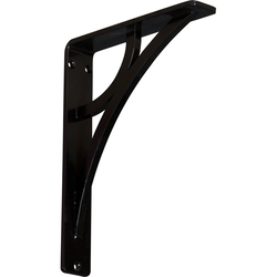 Galveston 1.5"W x 7.5"D x 10"H Countertop Bracket, Iron/Steel Powder Coated Black
