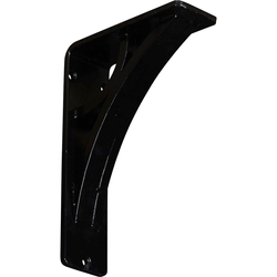 Galveston 2"W x 5.5"D x 8"H Countertop Bracket, Iron/Steel Powder Coated Black