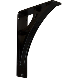 Galveston 2"W x 7.5"D x 10"H Countertop Bracket, Iron/Steel Powder Coated Black